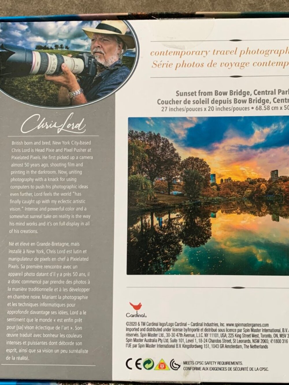 1000 Piece Puzzle Of Sunset In Central Park - Picture 5 of 5